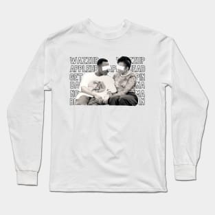 Martin & Gina  - Wazzup / Damn Gina  | 90s Tv Sitcom Long Sleeve T-Shirt